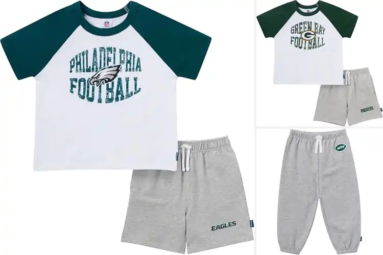 Detailed view of Best Baby NFL T-Shirts and Shorts Sets