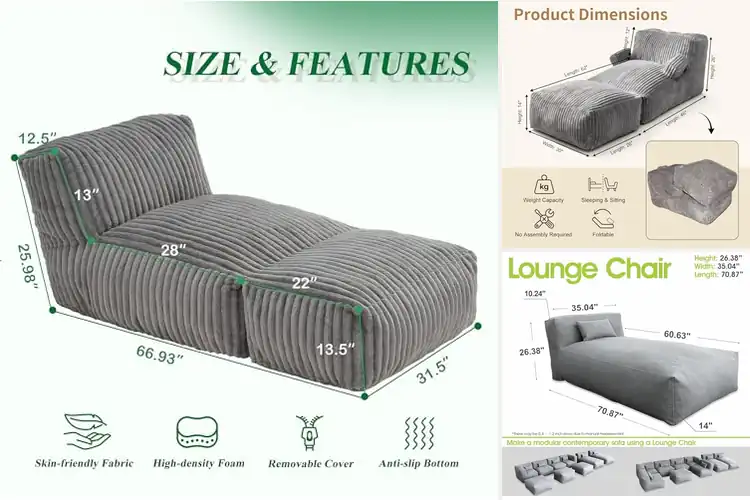 Detailed view of Best Bean Loungers