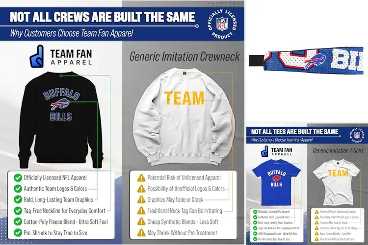 Detailed view of Best Bills Fan Apparel – Stay Warm & Stylish on Game Day