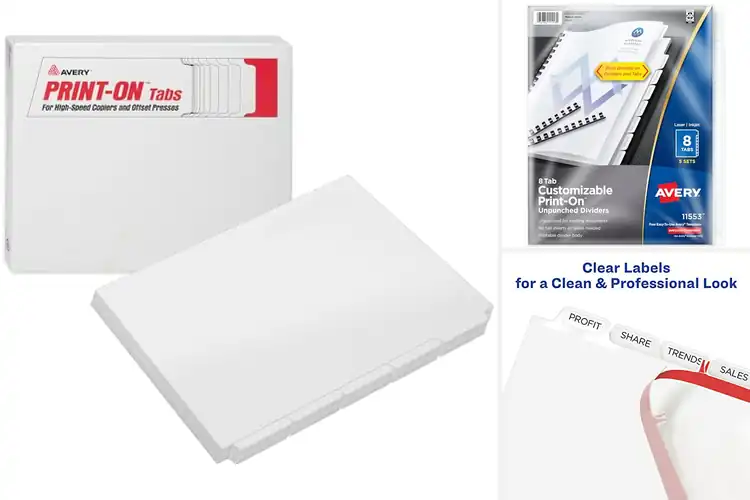 Detailed view of Best Binding Tabs: Organize Papers Fast & Easily
