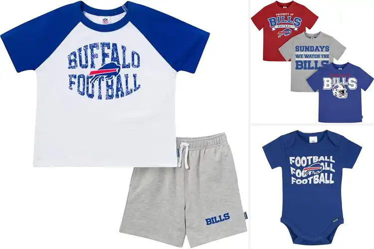 Detailed view of Best Buffalo Bills Baby T Shirt Sets