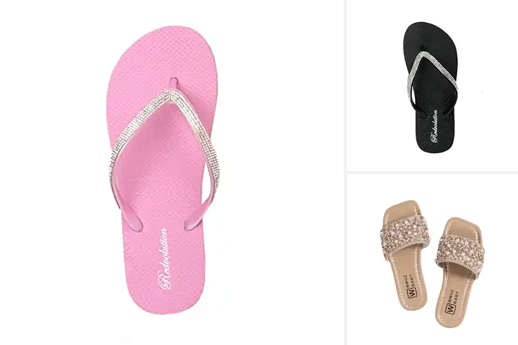 Detailed view of Best Children’s Rhinestone Sandals