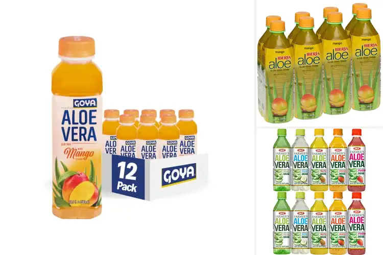 Detailed view of Best Flavors Aloe Drinks Strawberry Coconut Mango