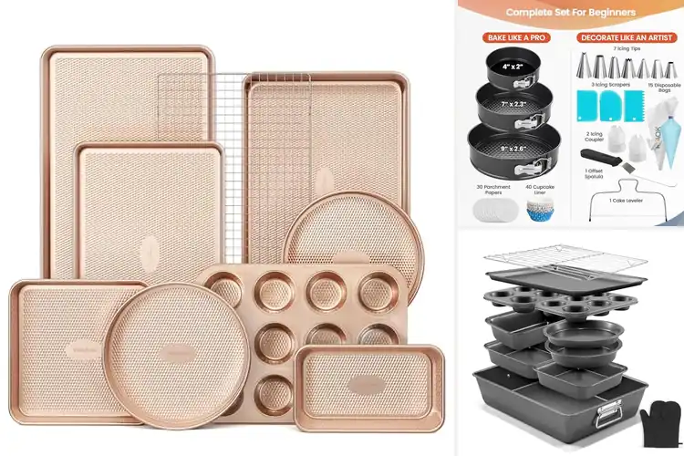 Detailed view of Best Gift For Bakers Set Of Pans: Perfect Kitchen Companion