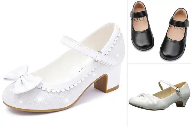 Detailed view of Best Girls Buckle Dress Shoes