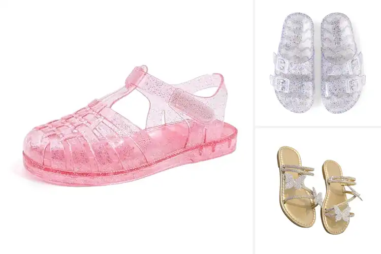 Detailed view of Best Glitter Sandals For Girls