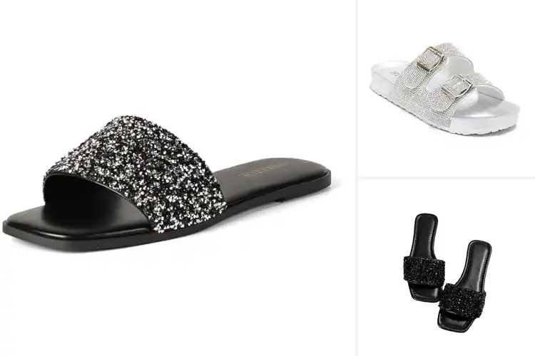 Detailed view of Best Glitter Sandals: Shine With Every Step