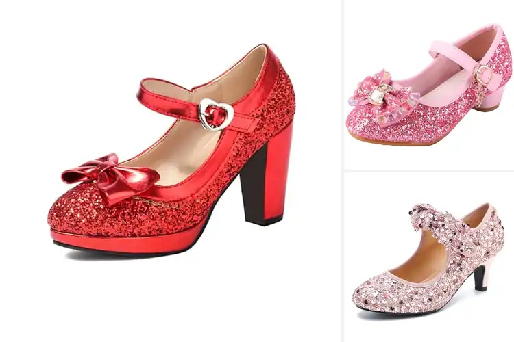 Detailed view of Best Glitter Sequins Mary Jane Shoes