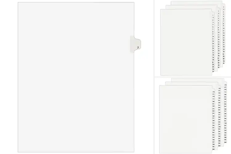 Detailed view of Best Helvetica Bold Type Dividers