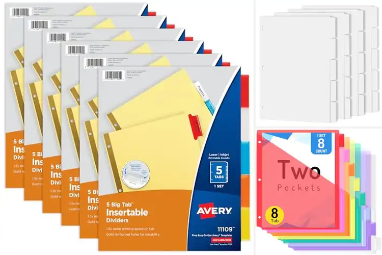 Detailed view of Best Index Dividers: Organize Quickly & Stress-Free