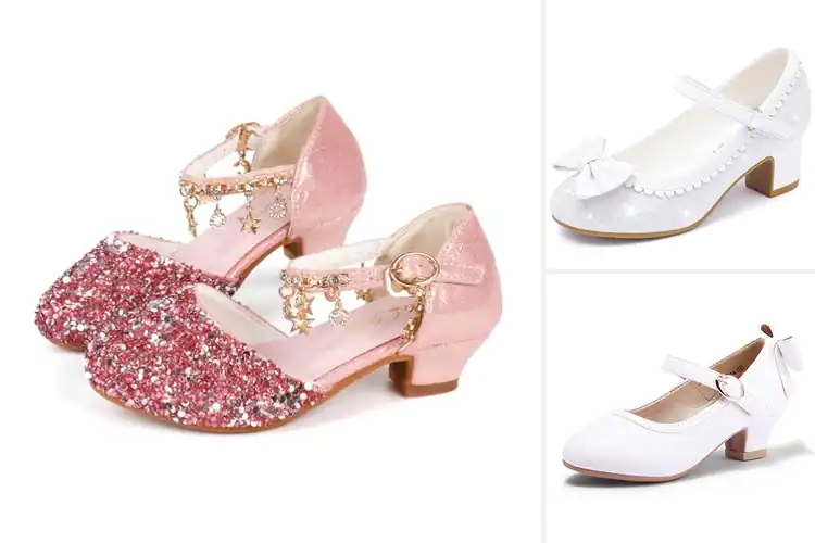 Detailed view of Best Kids Dress Pumps: Sparkly, Comfy Princess Steps