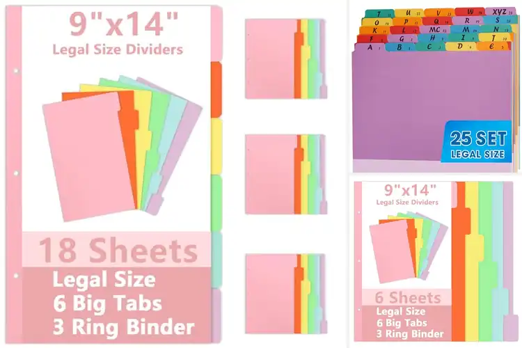 Detailed view of Best Legal Size Dividers
