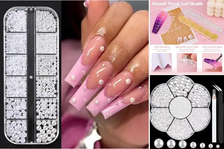 Detailed view of Best Nail Pearls for Elegant, Stylish Designs
