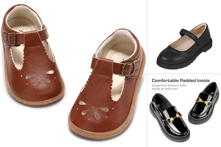 Detailed view of Best Non Slip Sole Mary Jane Kids Shoes