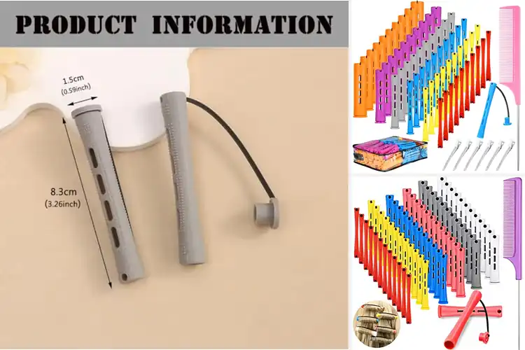 Detailed view of Best Perm Rods For Short Hair With Comb Sets