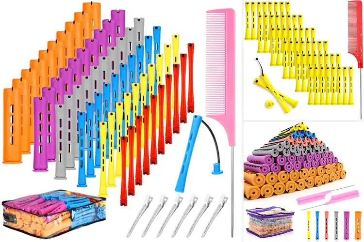 Detailed view of Best Perm Rods With Comb Set