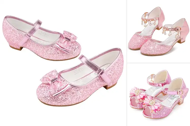 Detailed view of Best Pink Princess Heels