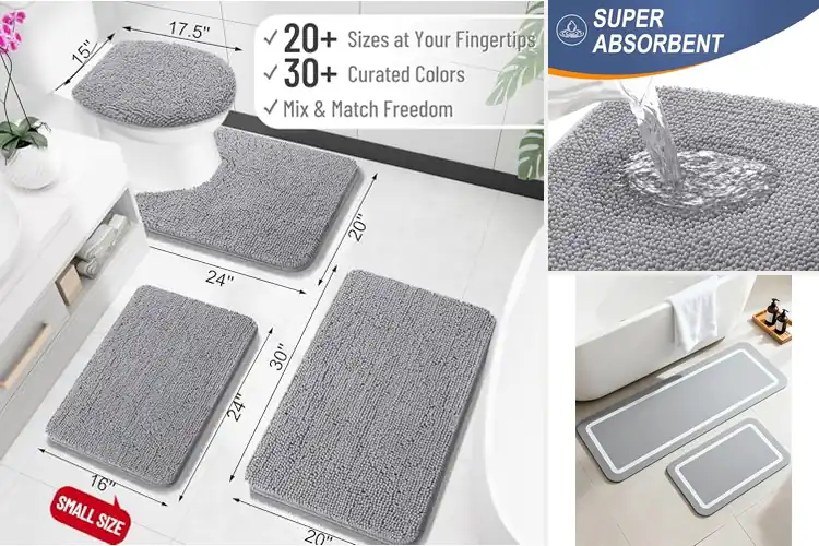 Detailed view of Best Quick-Dry Bath Mats