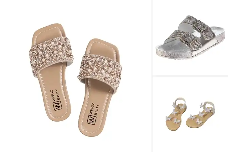 Detailed view of Best Rhinestone Sandals For Kids: Sparkle in Comfort & Style