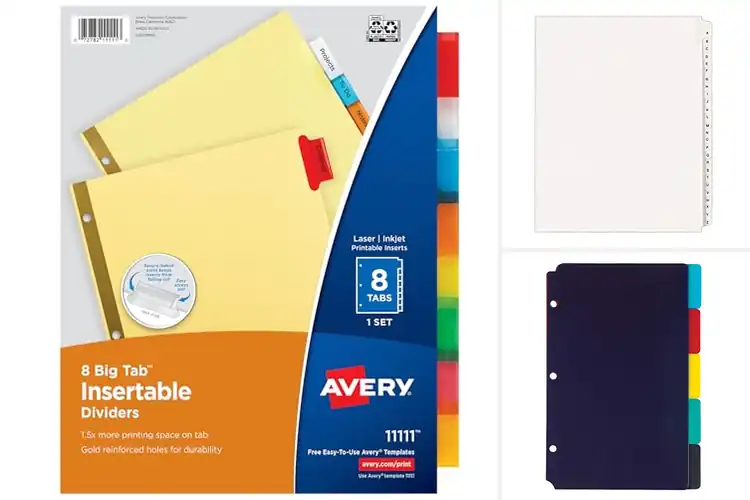 Detailed view of Best Rip Proof Tab Dividers