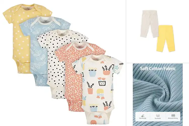 Detailed view of Best Soft Cotton Spandex Baby Clothing