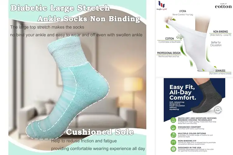 Detailed view of Best Soft Skin Friendly Diabetic Socks