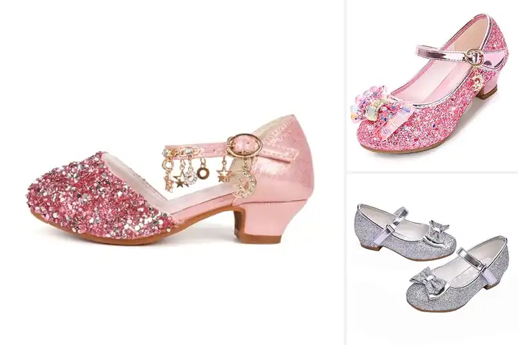 Detailed view of Best Sparkly Princess Shoes For Girls