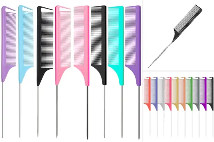 Detailed view of Best Steel Rat Tail Comb For Perming