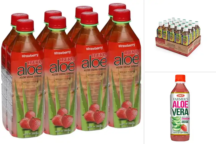 Detailed view of Best Strawberry Aloe Beverage For Hydration