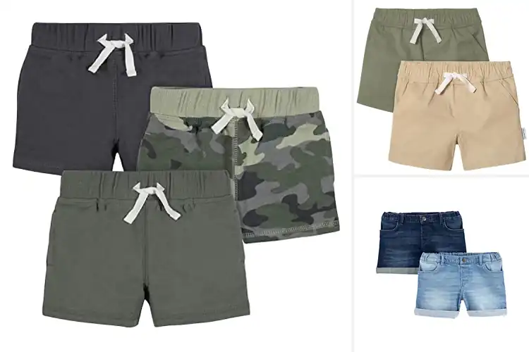 Detailed view of Best Stretchy Baby Shorts With Flexible Waistband