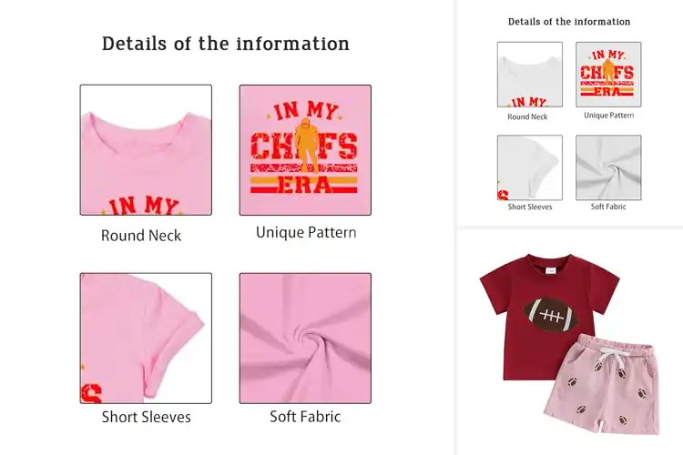 Detailed view of Best Toddler Football Fan Gear