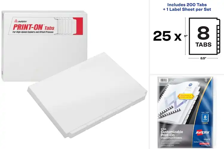 Detailed view of Best Unpunched Binding Dividers