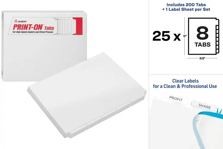 Detailed view of Best Unpunched Dividers